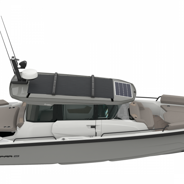 Cabine arrière Axopar 29 XC 2026 avec bain de soleil et aménagement multicabine premium | Rioux nautique