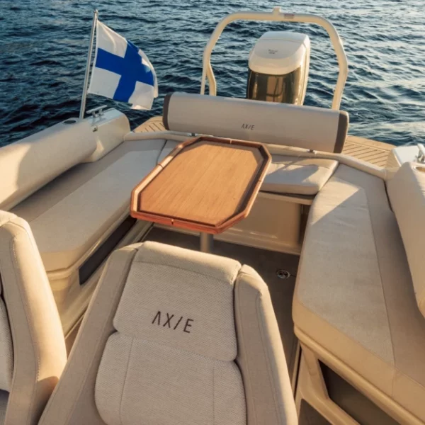 AXOPAR AX/E 22 T-Top électrique en navigation rapide, silhouette compacte | Rioux Nautique