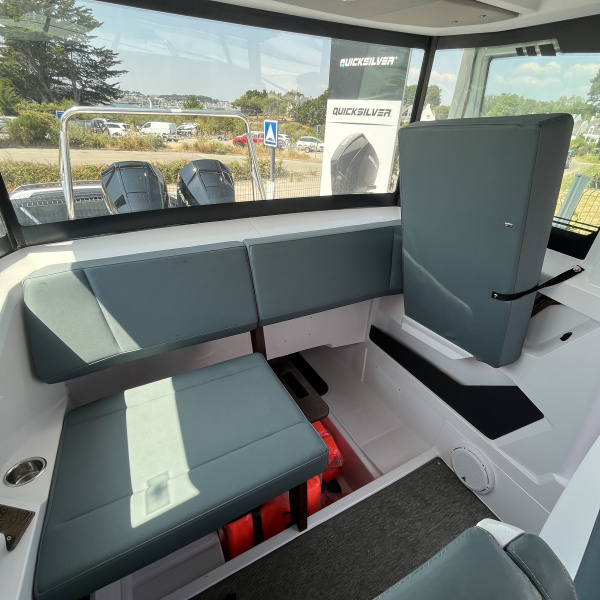 Sellerie complète bleu pétrole Axopar 29 XC Cross Cabin | Rioux Nautique